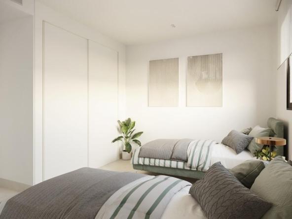 Townhouses overlooking Alicante Golf with modern designs and nearby beach access.